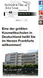 Mobile Screenshot of kosmetikschule-frankfurt.com